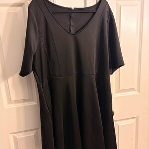Torrid Black V-Neck Midi Dress